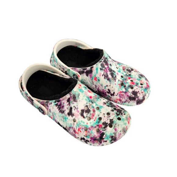 Crocs Tie Dye Slides Unisex Men 7 Women 9 Multicolor - Picture 3 of 7